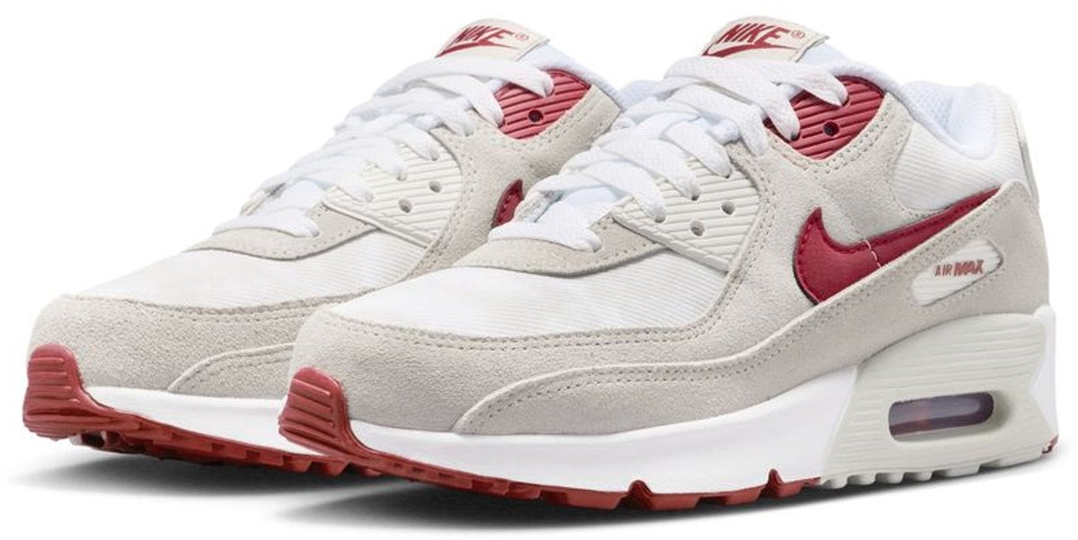 Nike Air Max 90 SE GS "White Light Bone Crimson"